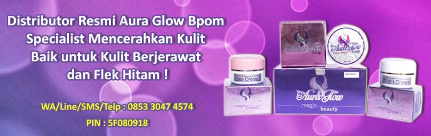 Tempat jual aura glow skincare magic cream kosmetik specialist perawatan pemutih wajah