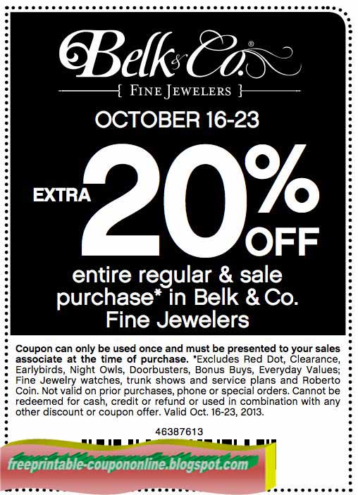 Printable Coupons 2019 Belk Coupons Printable Coupons 2019 Belk Coupons