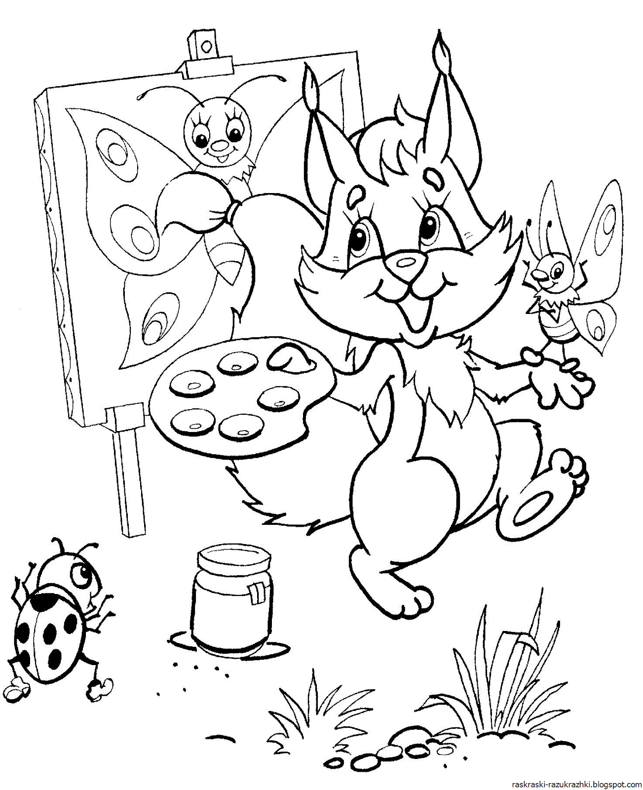 Раскраска Животные Для Детей 10 Лет