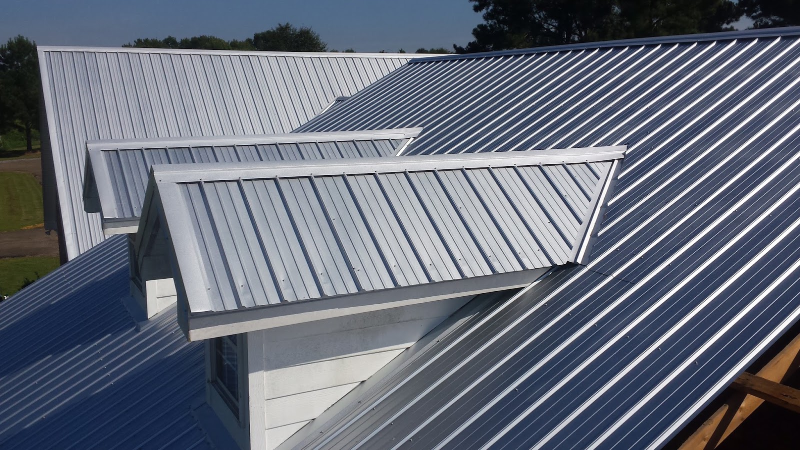 Metal Roofs with Chimneys