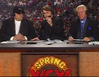 WCW Spring Stampede 1997 - Dusty Rhodes, Tony Schiavone, Bobby 'The Brain' Heenan