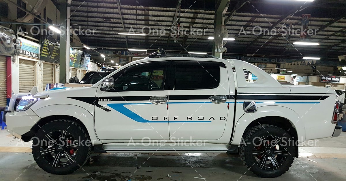 Modifikasi Stiker Mobil Hilux Single Cabin Arena Modifikasi