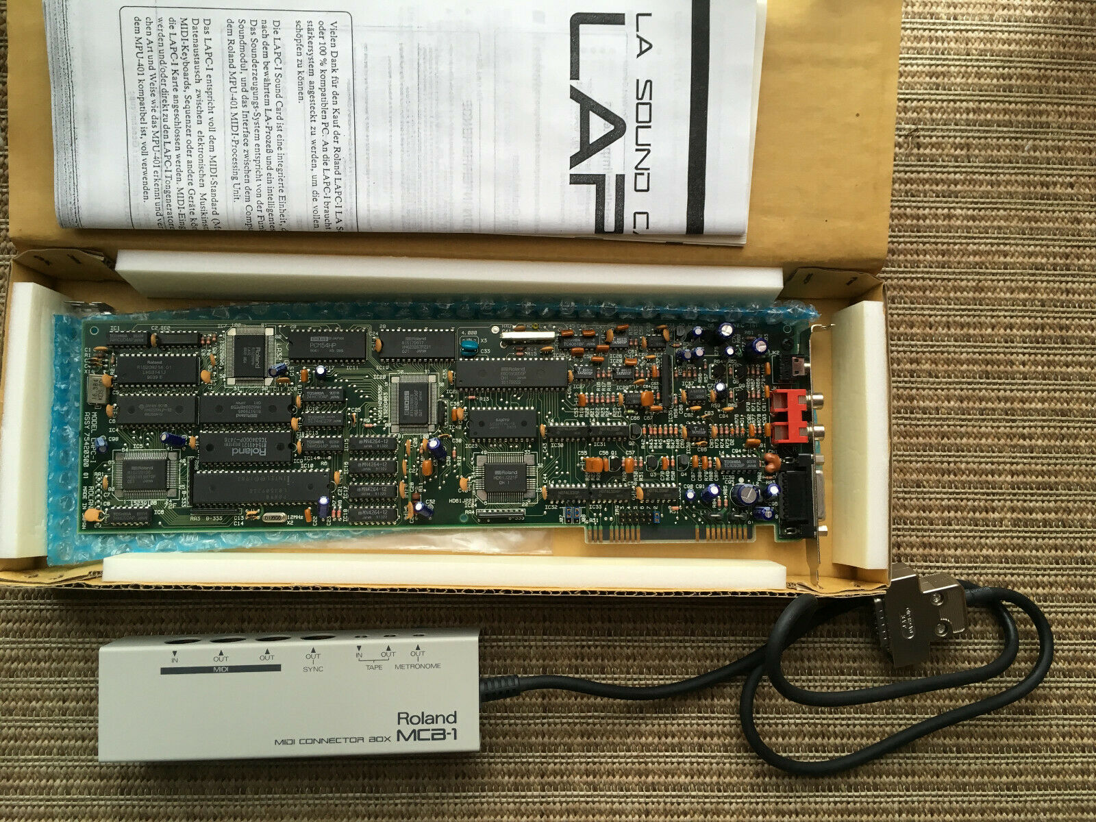 MATRIXSYNTH: Roland LAPC-I Synthesizer Sound Card w/ MCB-1 Midi Connector