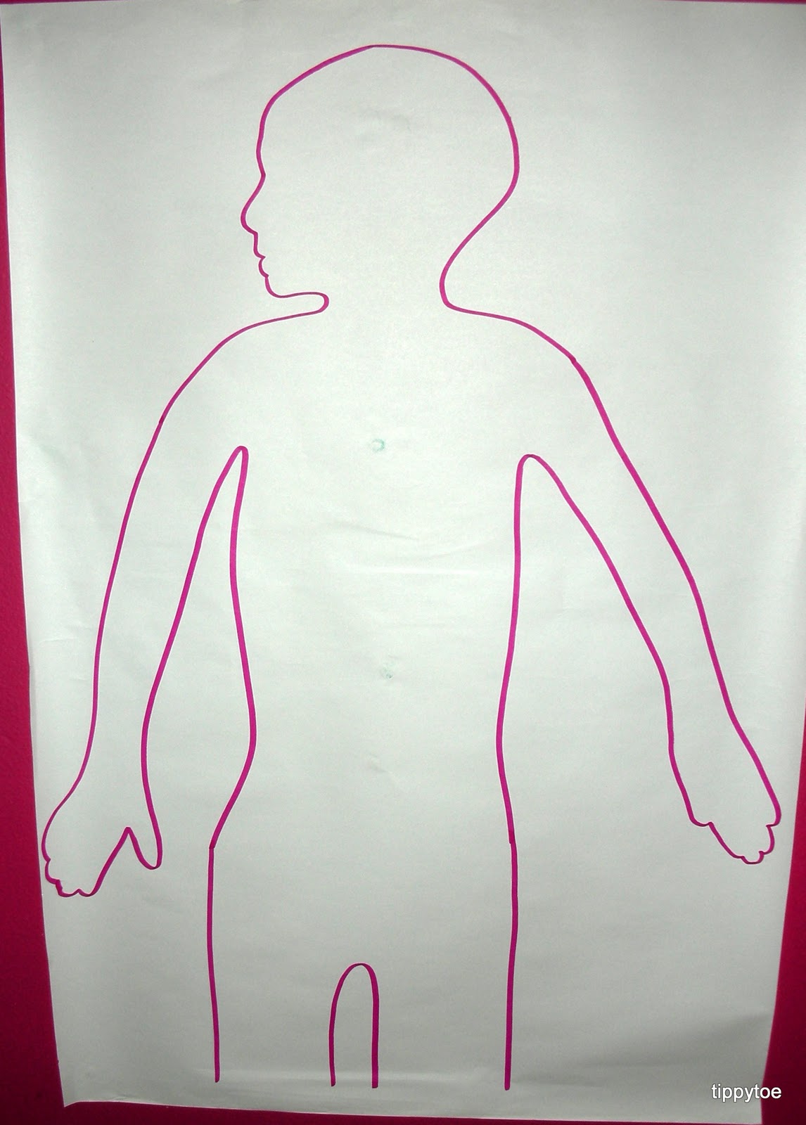 Tippytoe Crafts Body Tracing