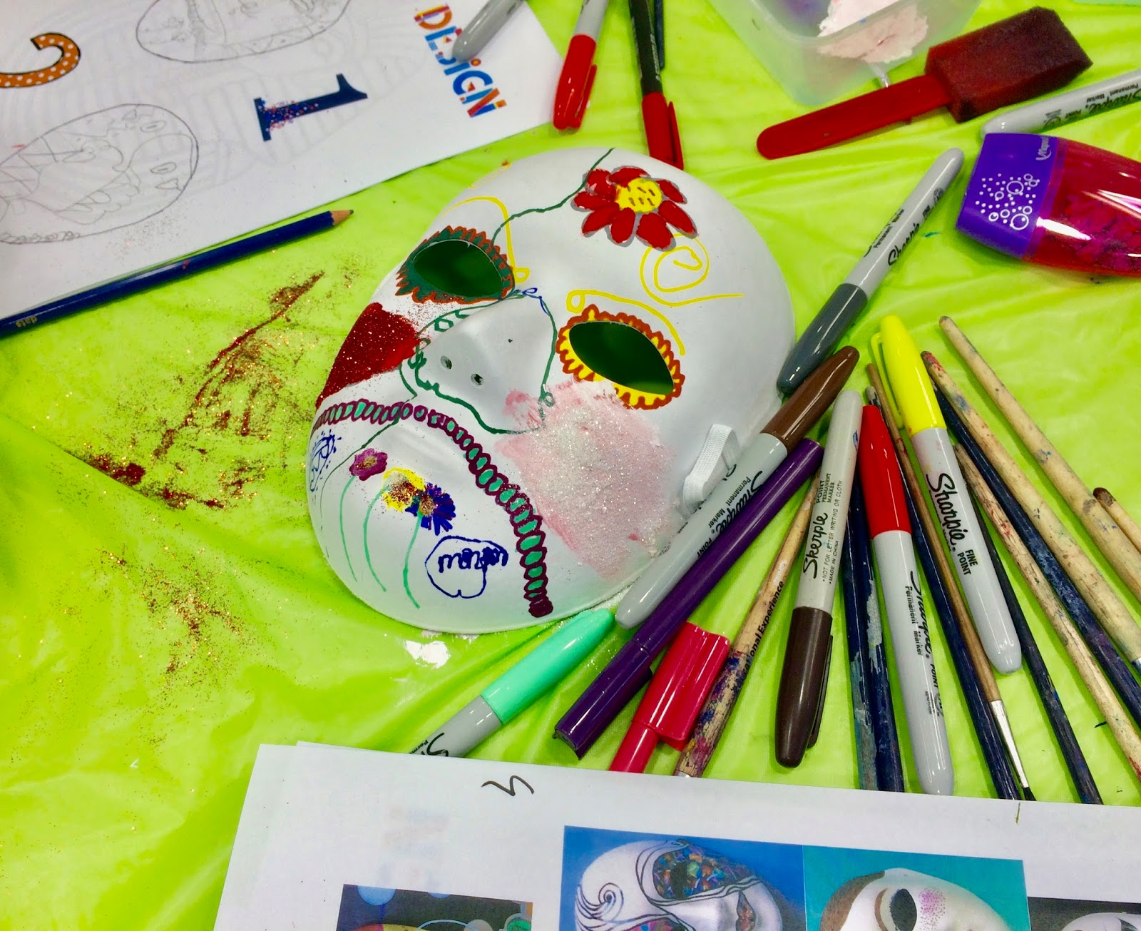 Art Class with Naomi Painted Masks