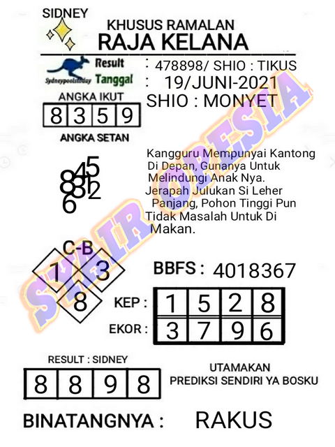 ਆ Opesia sdy 19 november 2021 