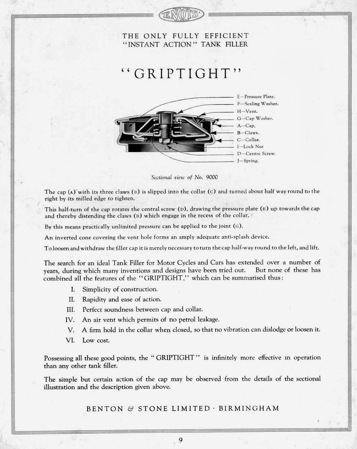 The Velobanjogent A look at a 1938 Enots, Benton & Stone Ltd., motor