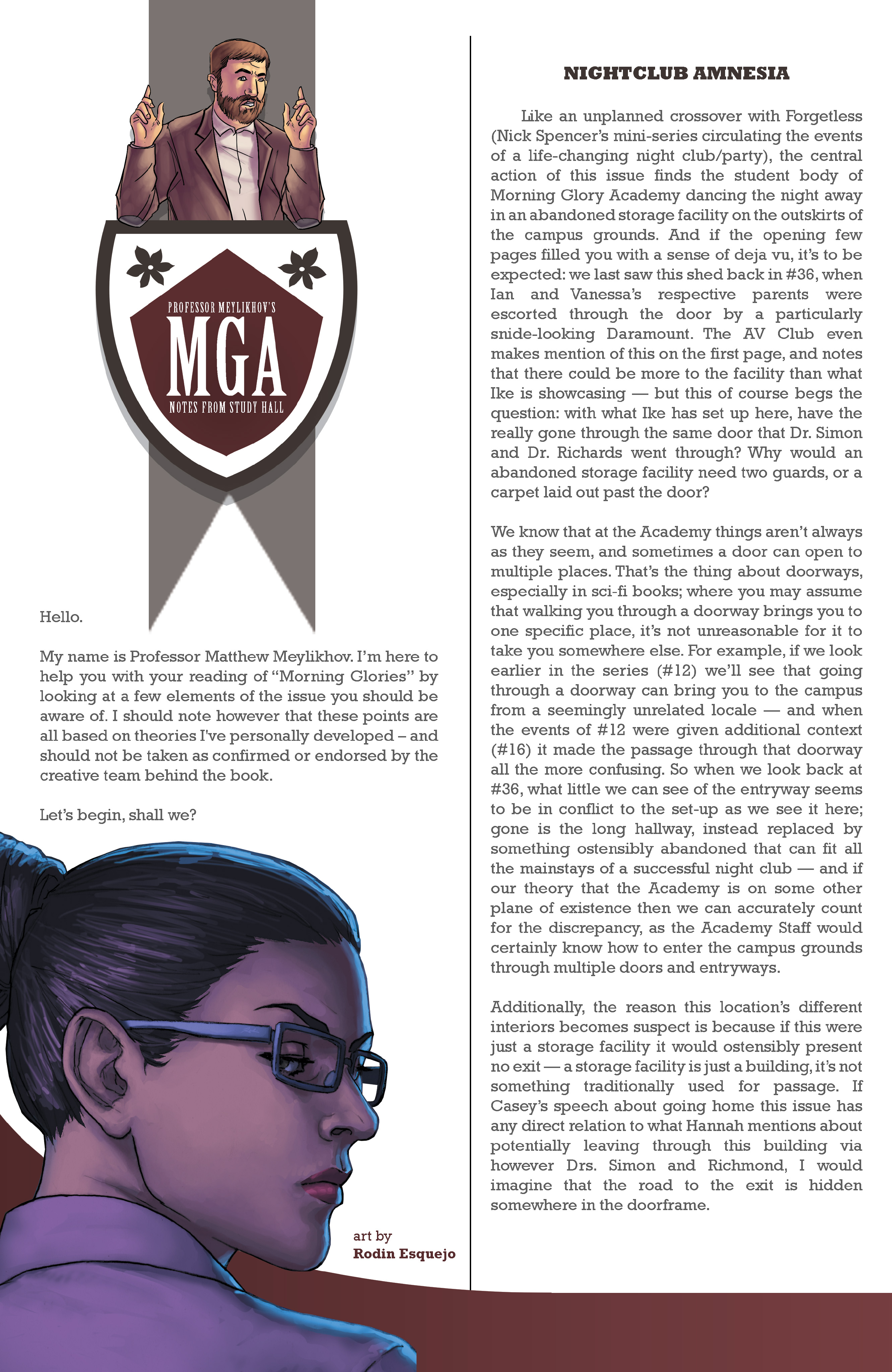 Read online Morning Glories comic -  Issue #47 - 27
