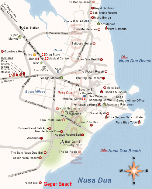 Location Map of Pantai Geger Beach Nusa Dua Bali island,Pantai Geger Beach Nusa Dua Location Map,Geger Beach Nusa Dua accommodation destinations attractions hotels villas surf map