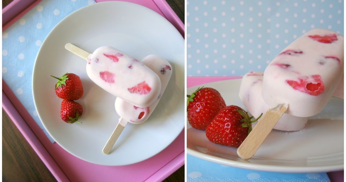 Miss Blueberrymuffin&amp;#39;s kitchen: Das beste Erdbeer-Eis am Stiel (Tchibo)