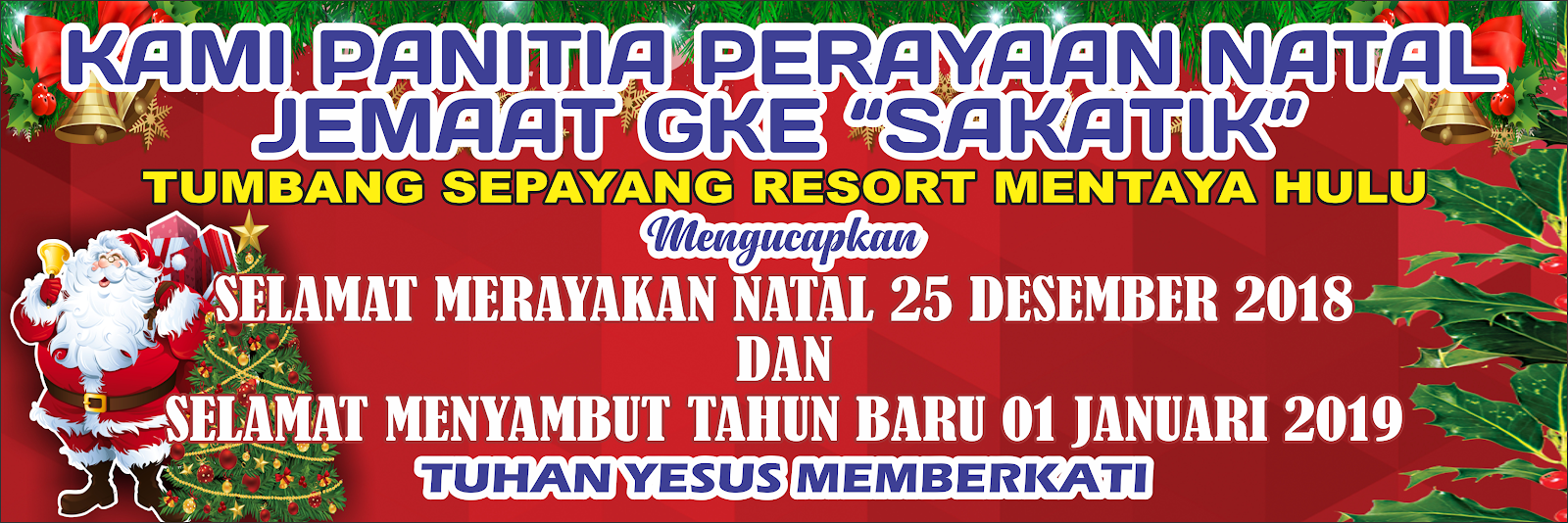 Contoh Spanduk Natal Gereja contoh desain spanduk
