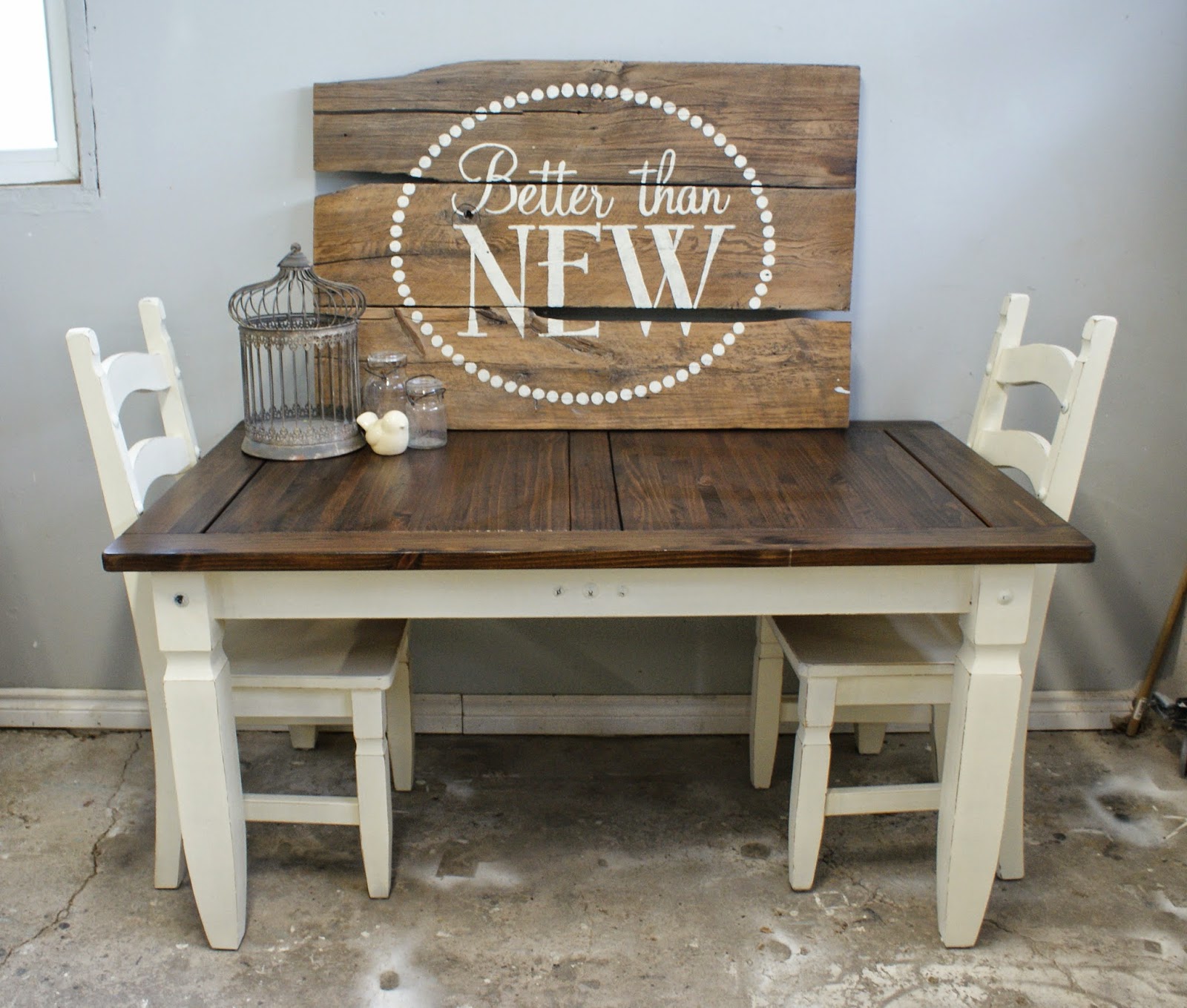 Better Than New Farmhouse Table and Chairs