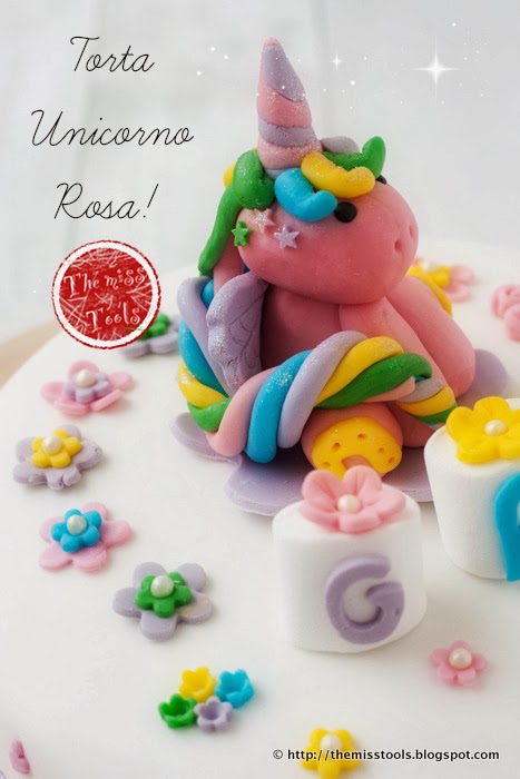 torta unicorno rosa per il terzo compleanno - pink-unicorn cake for the 3rd birthday 