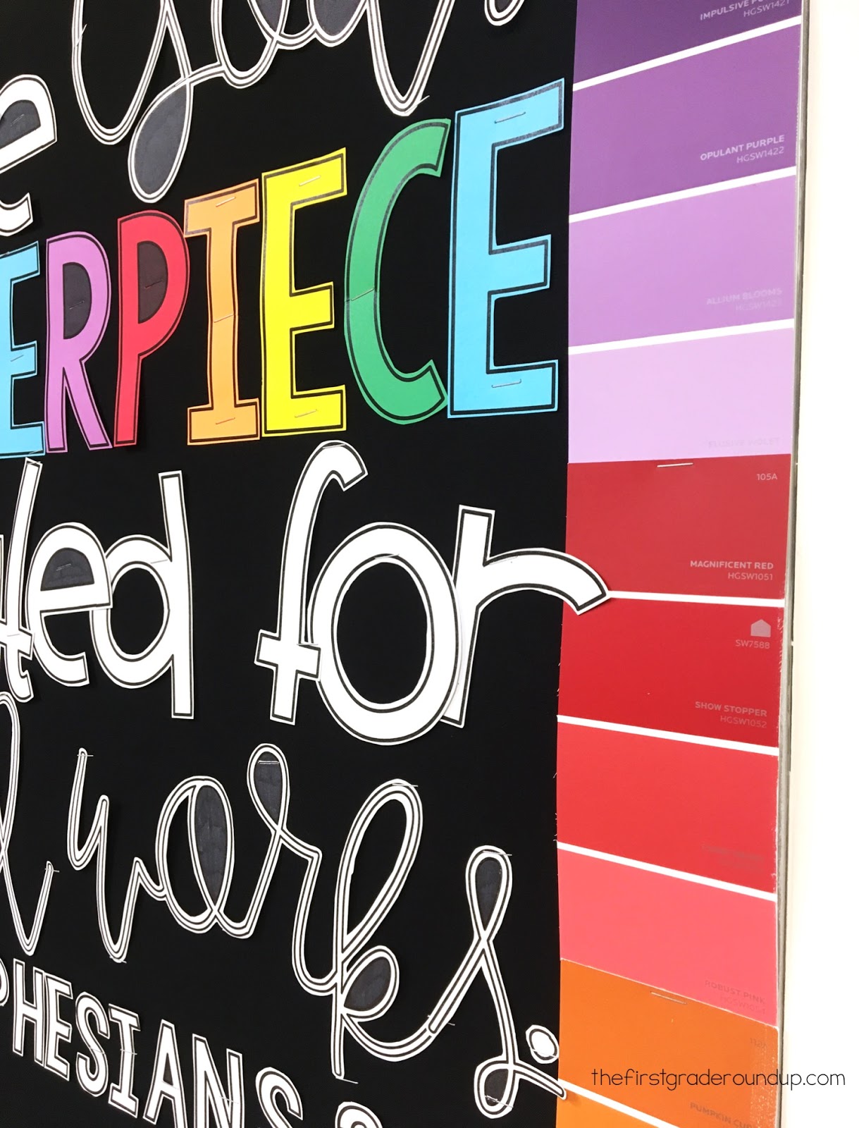 Paintbrush Bulletin Board Firstgraderoundup