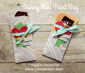 VIDEO for Skinny Mini Treat Bag with Cherry on Top Designer Paper #stampinup