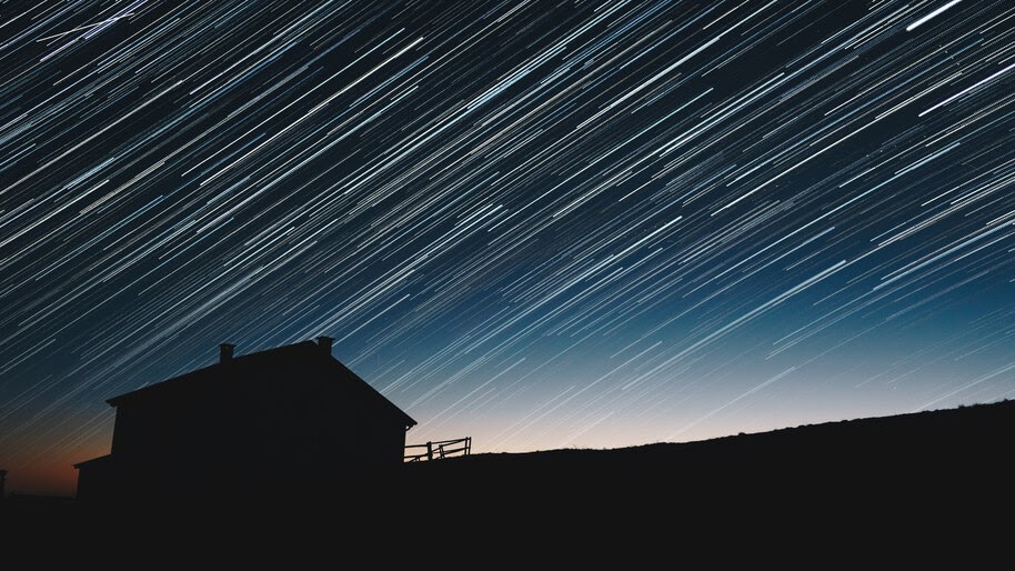 Night, Sky, Stars, Scenery, Long Exposure, 8K, #4.2339