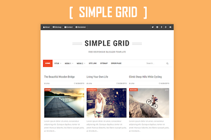 Simple Grid Responsive Blogger Template