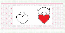 valentine drawing draw teddy bear card simple write heart side another start