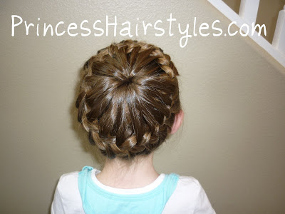 french braided crown