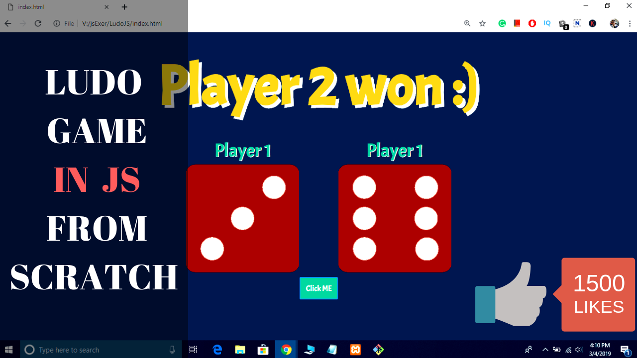 JavaScript Tutorial - Dice Roll Programming For Web Browser Games 