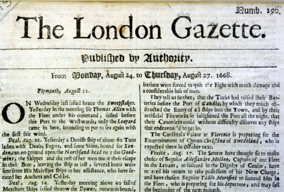 LOS CINCO PERIÓDICOS MÁS ANTIGUOS DEL MUNDO QUE CONTINÚAN CIRCULANDO