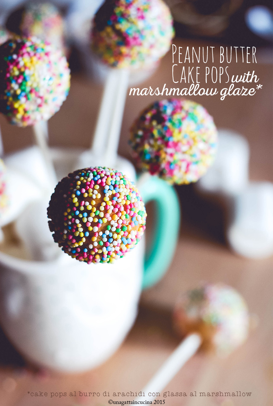 Una gatta in cucina Peanut Butter Cake Pops