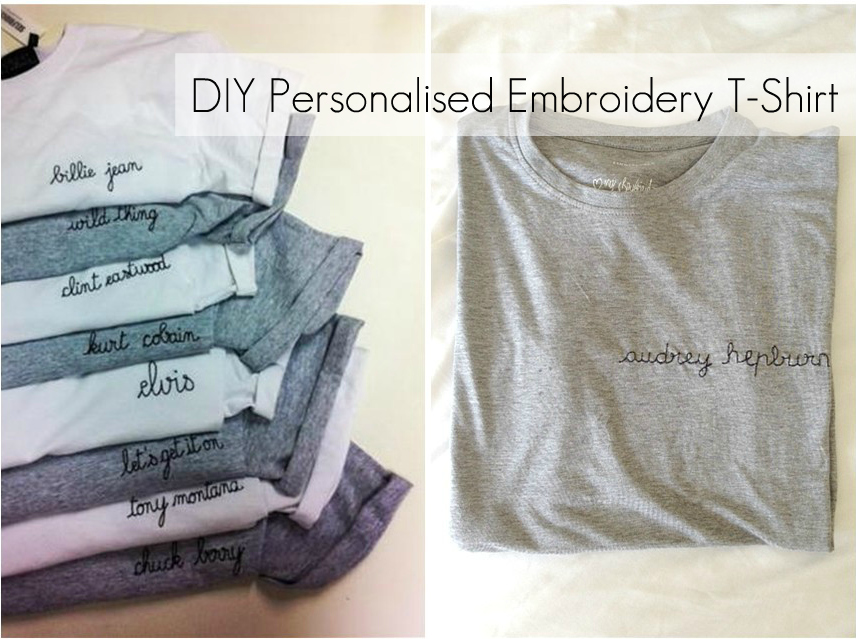 The Science of Happy DIY Personalised Embroidery TShirt