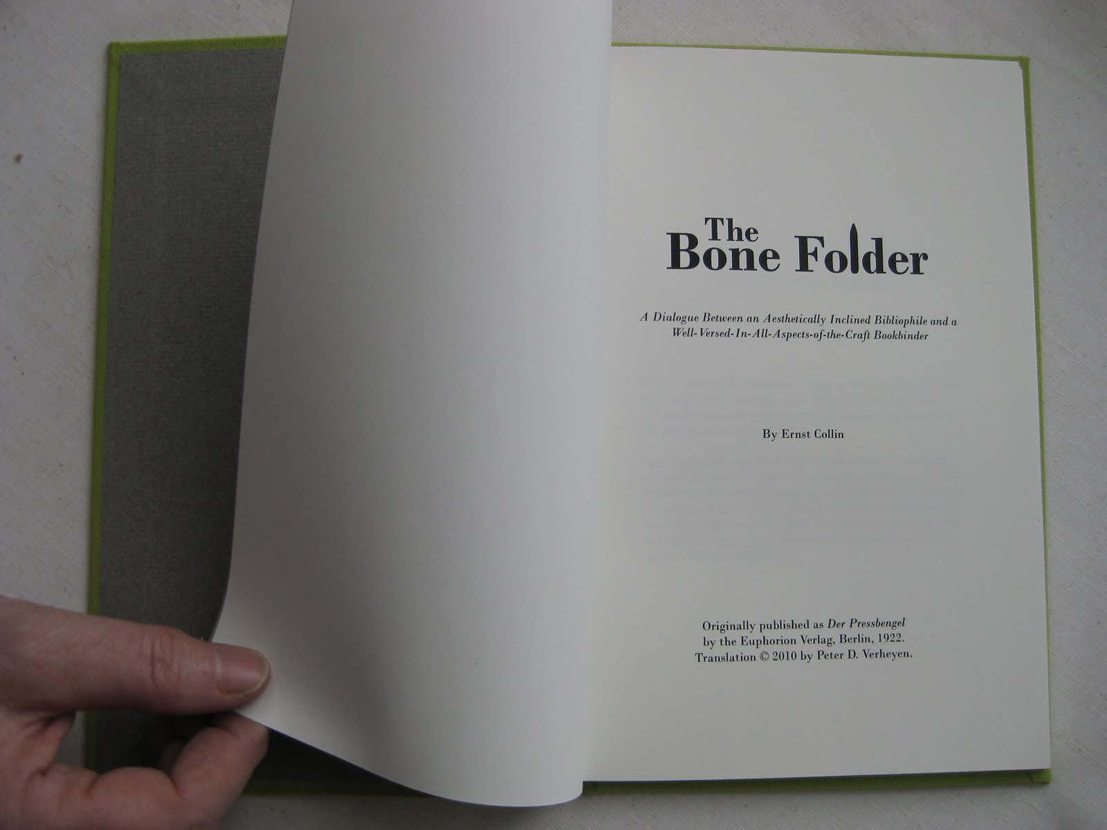 The Pressbengel Project Exploring German bookbinding traditions and