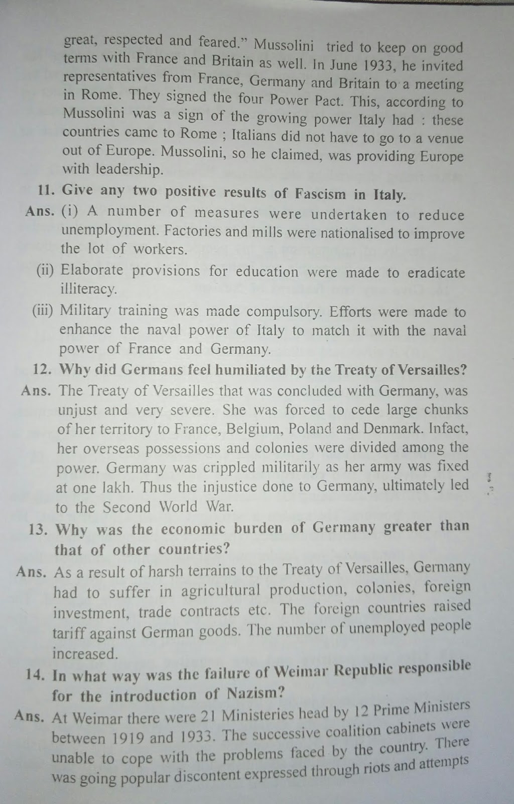 ICSE TOTAL HISTORY & CIVICS 10 CHAPTER 11 (HISTORY) SOLUTIONS