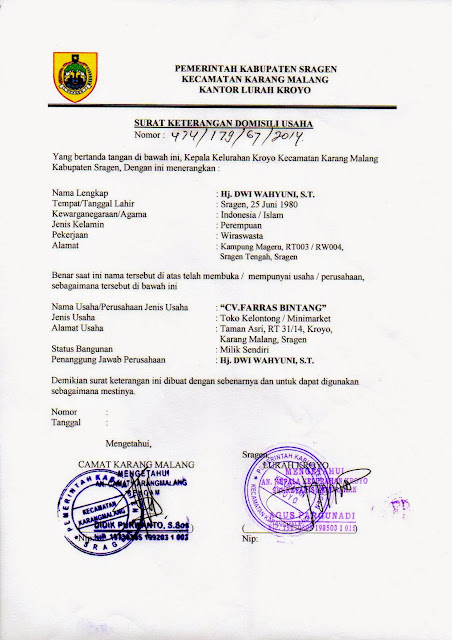 Cara Membuat Surat Keterangan Usaha (SKU) yang Tepat ...
