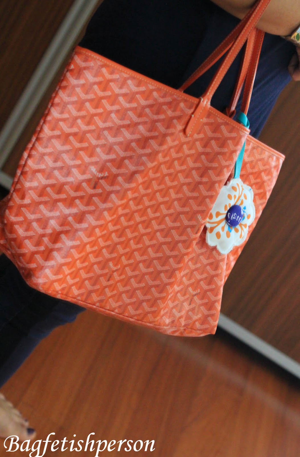 bagfetishperson What's inside my Goyard St Louis?