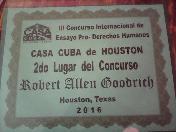 2 Lugar Concurso Ensayo Casa Cuba Houston