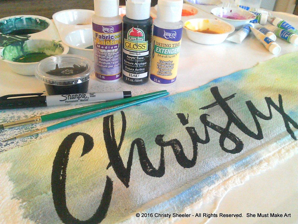 She Must Make Art : Watercolor Paint on Fabric: 10 Tips To Share