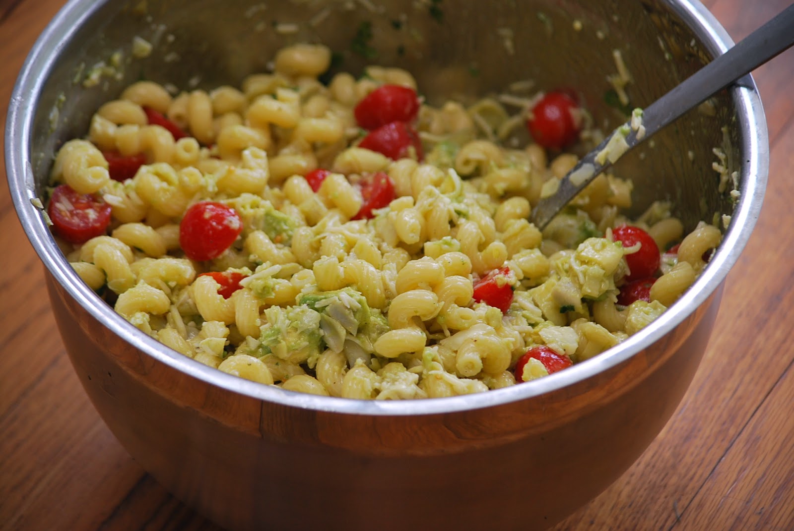 My story in recipes Avocado and Artichoke Pasta Salad