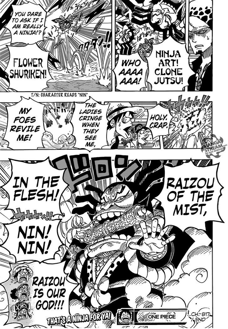 One Piece Ch.817 - Raizou of the Mist