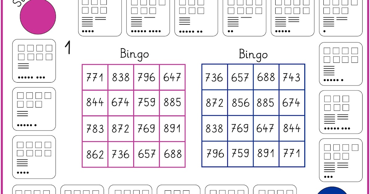Lernstübchen: Bingo mit Zahlenbildern