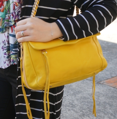 Away From Blue Blog | Rebecca Minkoff Swing bag in canary yellow 