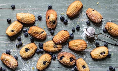 French Food Friday - Lemon and blueberry madeleines.