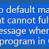 MS Outlook 2010 Either there is no default email