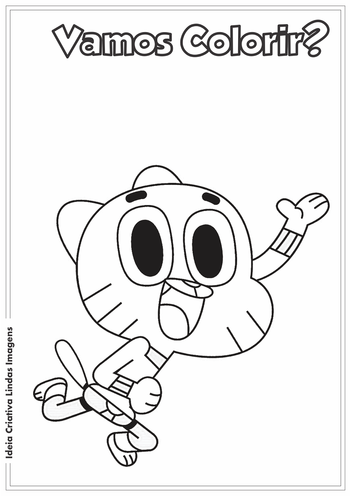 O incrível mundo de Gumball desenho para colorir O incrível mundo de Gumball desenho para colorir