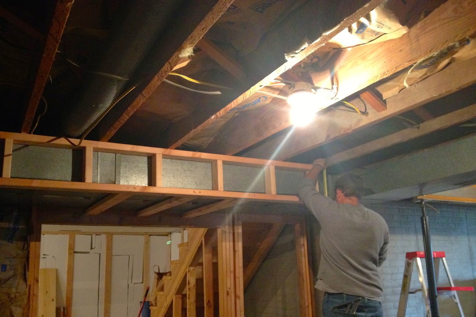 DIY Why Spend More Framing around ductwork in a basement