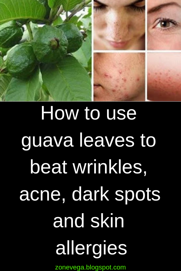 How to use guava leaves to beat wrinkles, acne, dark spots and skin