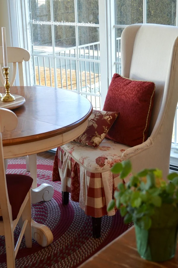 Cottage Style Patchwork Skirted DIY Chair