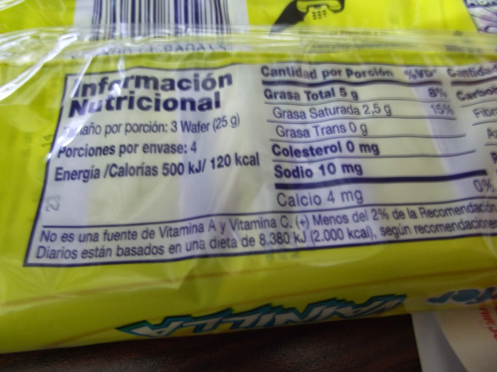 Sorbeticos Nabisco (Kraft Foods) 100g en 4 paquetes de 25g Hecho en