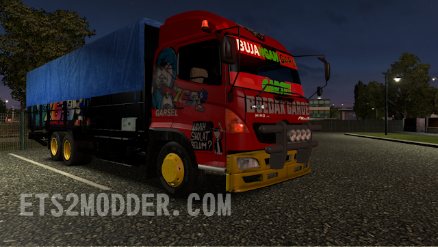 Livery Hino 500 bujangan by Kupril - Mod ETS2 Indonesia