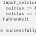 Celsius to Fahrenheit Conversion on Oracle PL/SQL