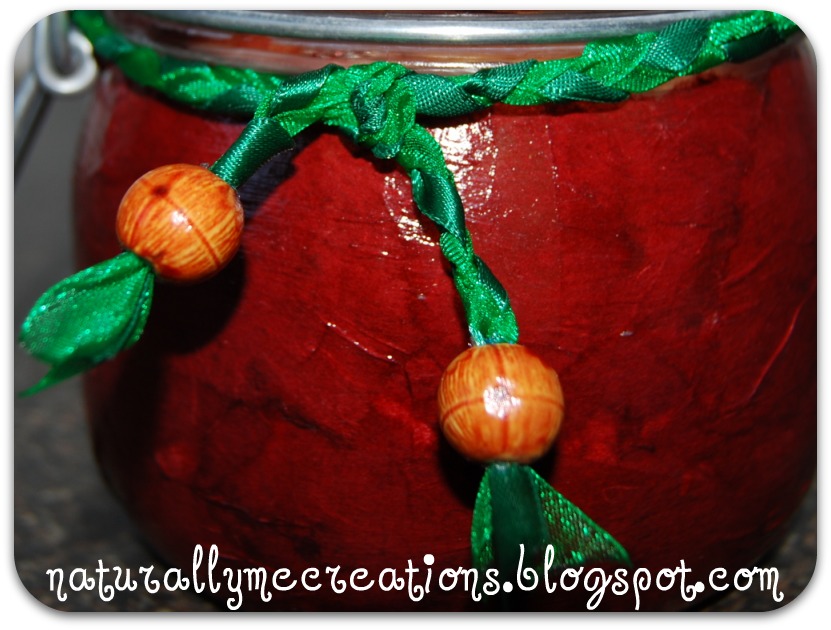 Naturally Me Creations Repurposed Jam Jar