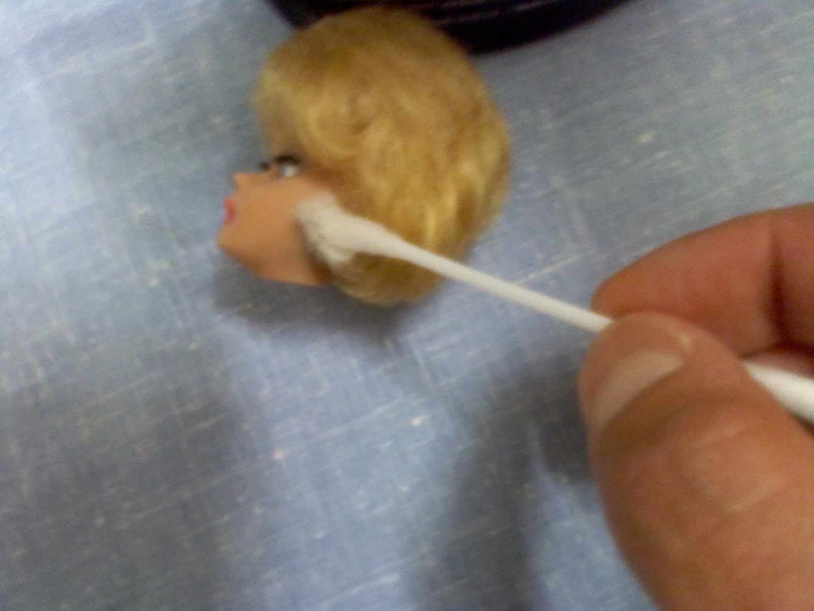 DIY Vintage Doll Repair Treatment of GreenEar Disease for Vintage Barbie.