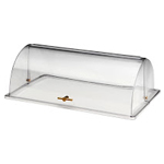 Capac Rolltop GN 1/1 pliabil, plastic transparent cu maner poleit 530x325x(H)180 mm