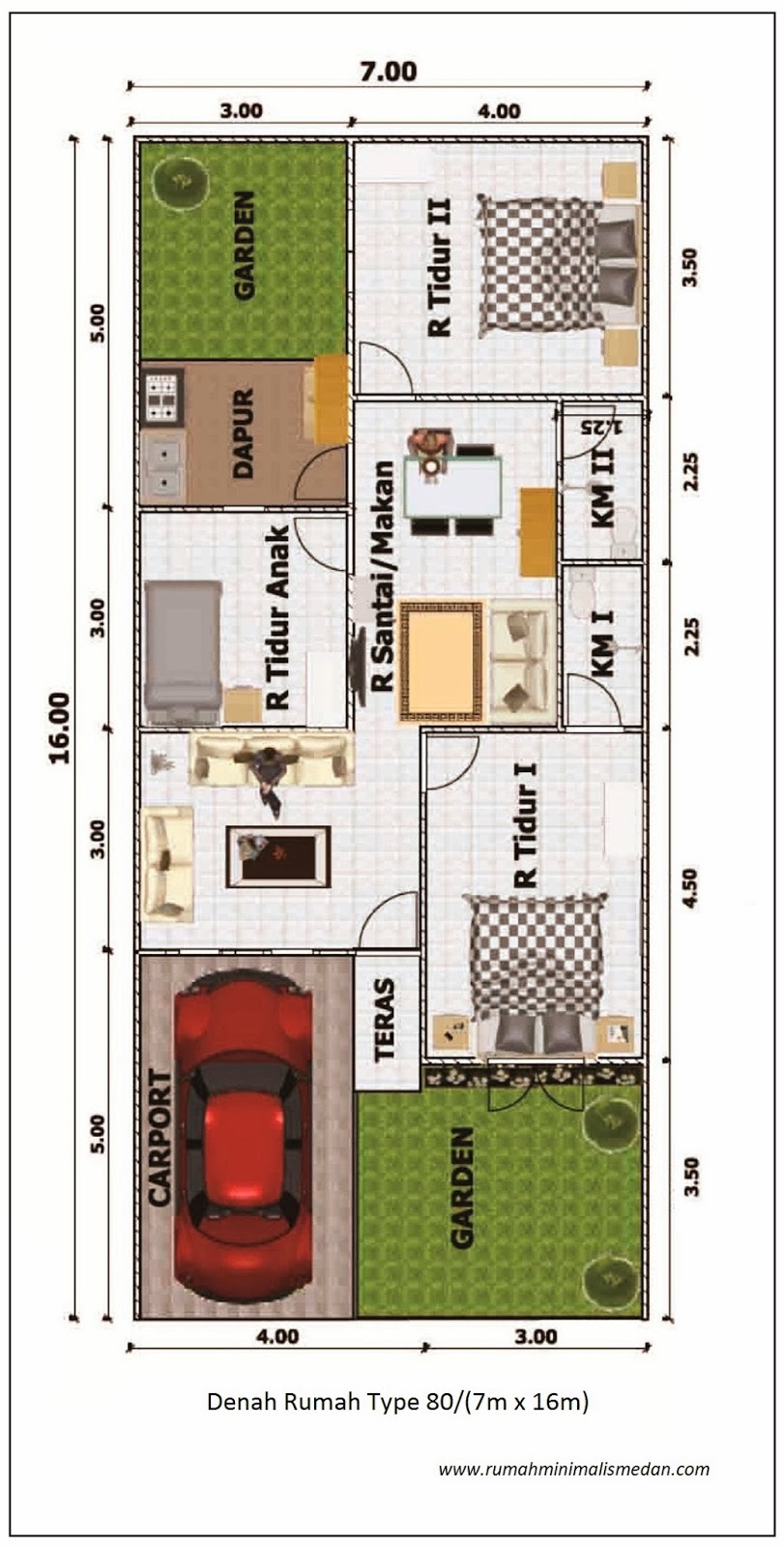 Denah rumah minimalis type 80 Images  rumah minimalis